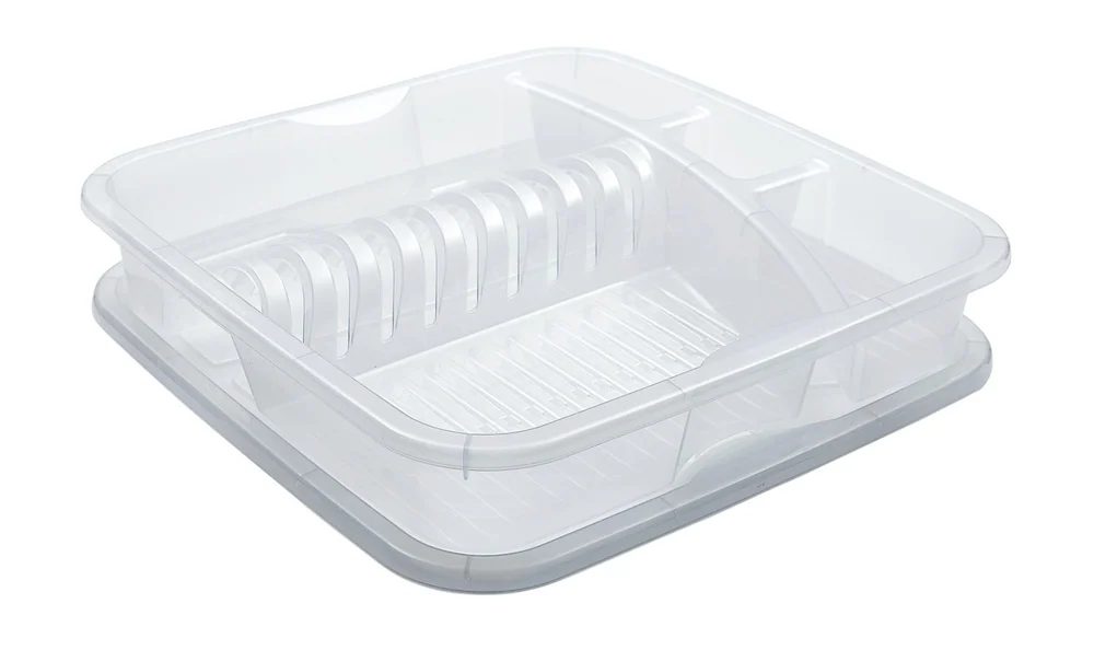 ROTHO GEOMETRIC Odkapávač na nádobí transparent Rojaplast