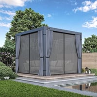 Zahradní souprava ECO závěsů a moskytiér pro pergolu 4x3 m Rojaplast