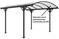 ALLEN Panel polykarbonátu k přístřešku transparentní Rojaplast (foto 4)