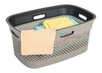 DEA HOME WOOLLY Koš na čisté prádlo 45 L / antracit Rojaplast (foto 4)