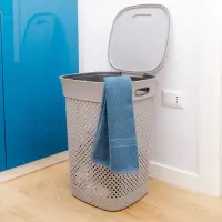 DEA HOME WOOLLY Koš na špinavé prádlo 50 L / antracit Rojaplast (foto 4)