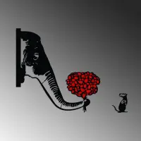 Dekorace BANKSY Metal 04 ASIRGROUP (foto 5)