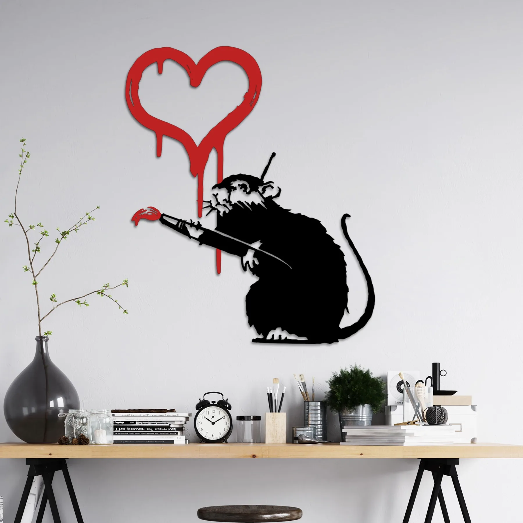 Dekorace BANKSY Metal 08 ASIRGROUP
