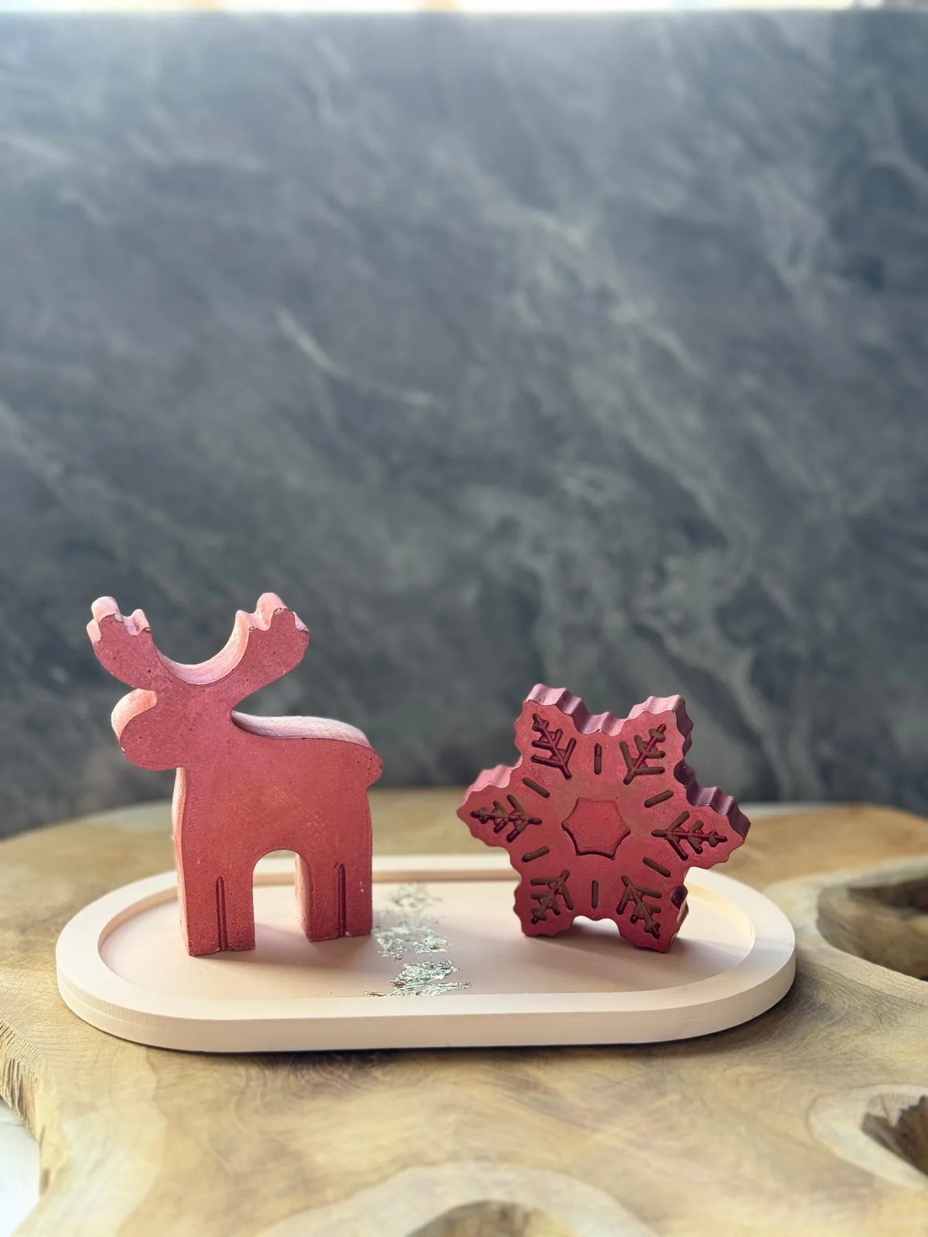 Dekorace CHRISTMAS Stone Set3 (set 2 ks) ASIRGROUP