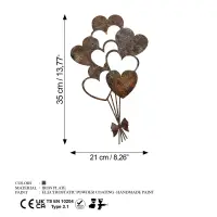 Dekorace RUSTY Heart 1 ASIRGROUP (foto 8)