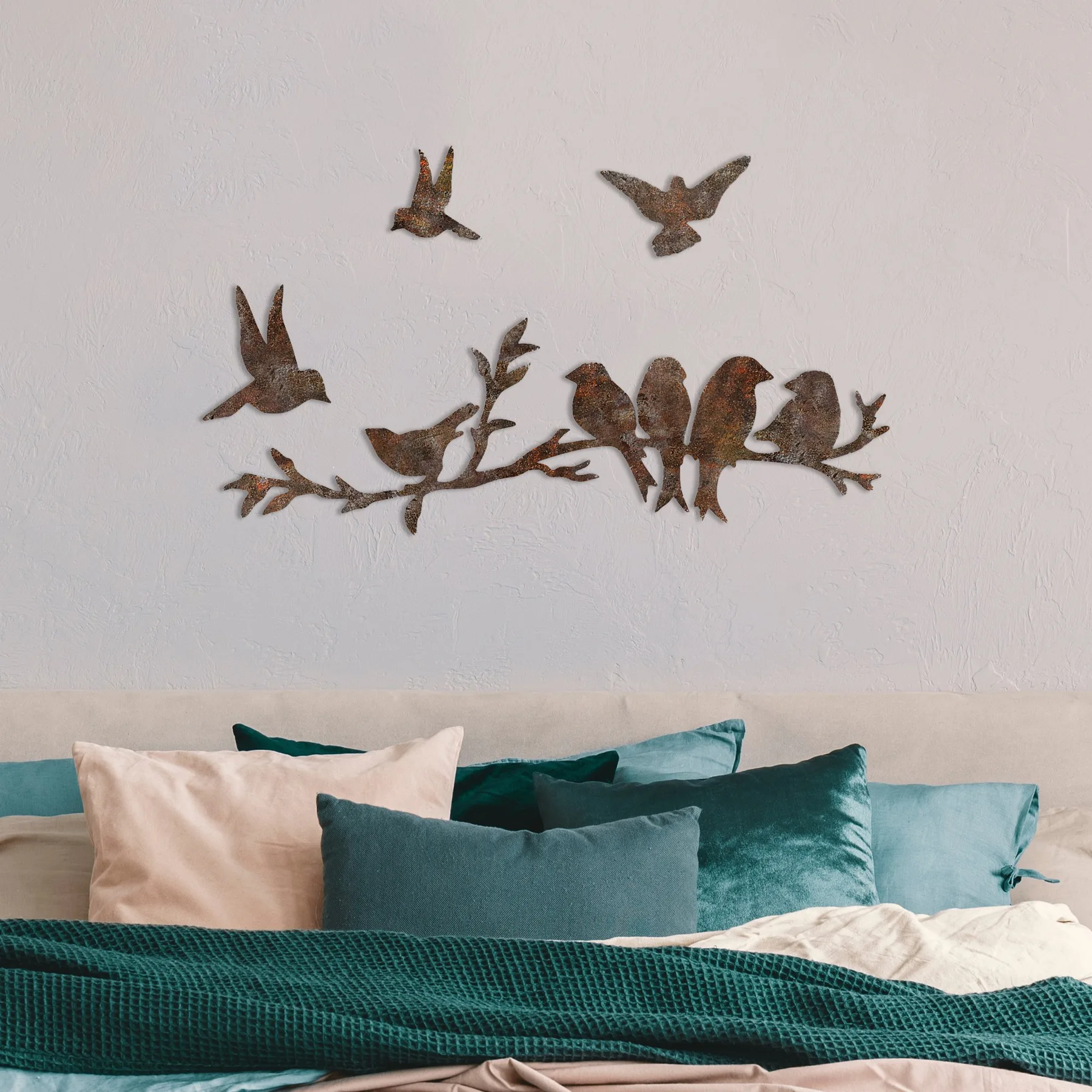 Dekorace RUSTY Birds 2 ASIRGROUP