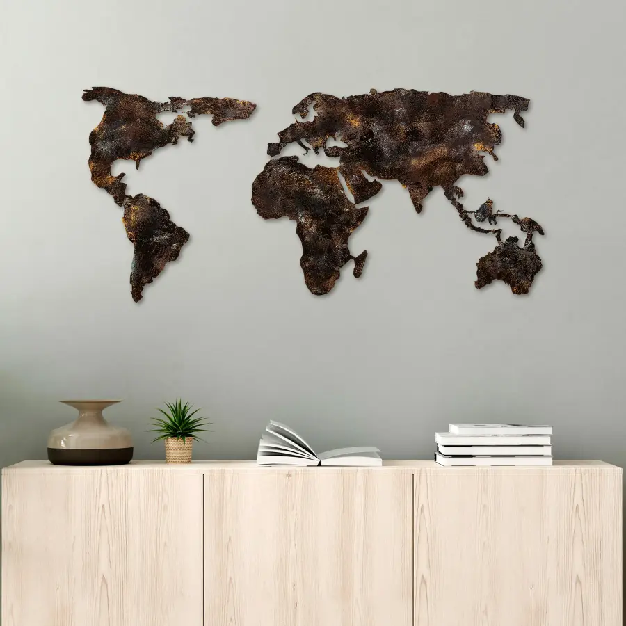 Dekorace WORLD Map 25 ASIRGROUP