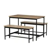 Jídelní set s 2 lavicemi AUT-G1175 – OAK Autronic