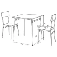 Jídelní set s 2 židlemi AUT-O2122 Autronic (foto 8)