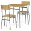 Jídelní set s 2 židlemi AUT-O2122 – OAK Autronic