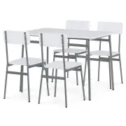Jídelní set s 4 židlemi AUT-O2156 – WT Autronic