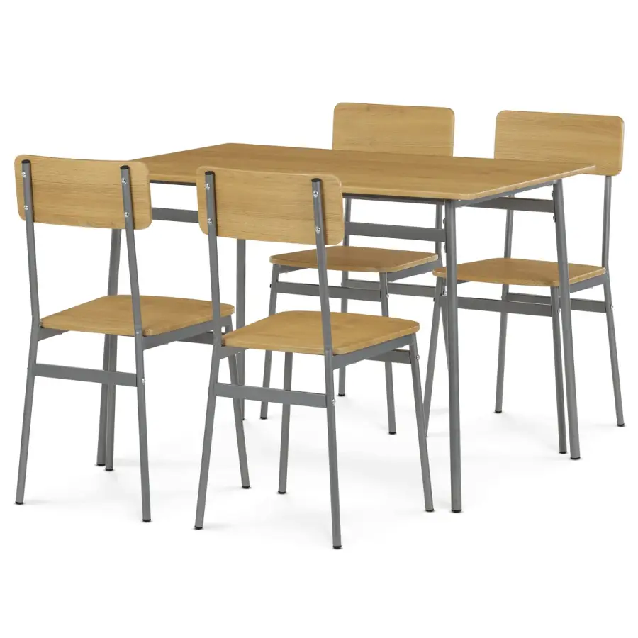 Jídelní set s 4 židlemi AUT-O2156 – OAK Autronic (foto 9)