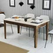 Jídelní stůl MILAN – Ořech / Travertine ASIRGROUP