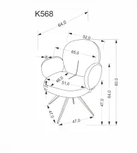 Jídelní židle K568 Halmar (foto 16)