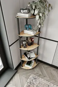 Knihovna BOOKCASE 5 Corner ASIRGROUP (foto 2)