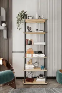 Knihovna BOOKCASE 6 Rect ASIRGROUP (foto 2)
