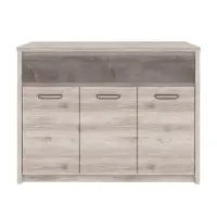 Komoda 3D2S, kaštan nairobi/onyx, JESI NEW Kondela (foto 5)