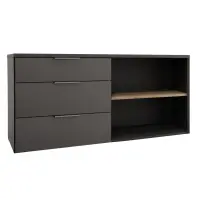 Komoda, antracit/dub cremona, ADAPO ADP05 Kondela