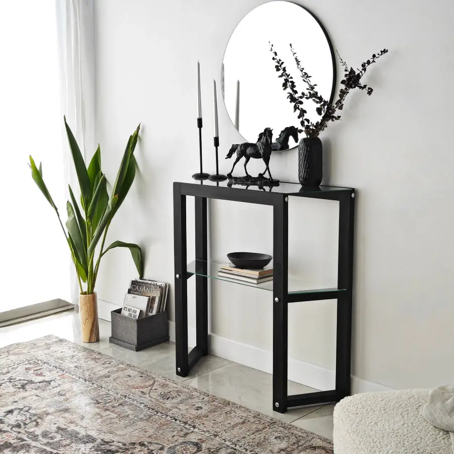 Komoda TRAPEZOID – Antracitová ASIRGROUP (foto 19)