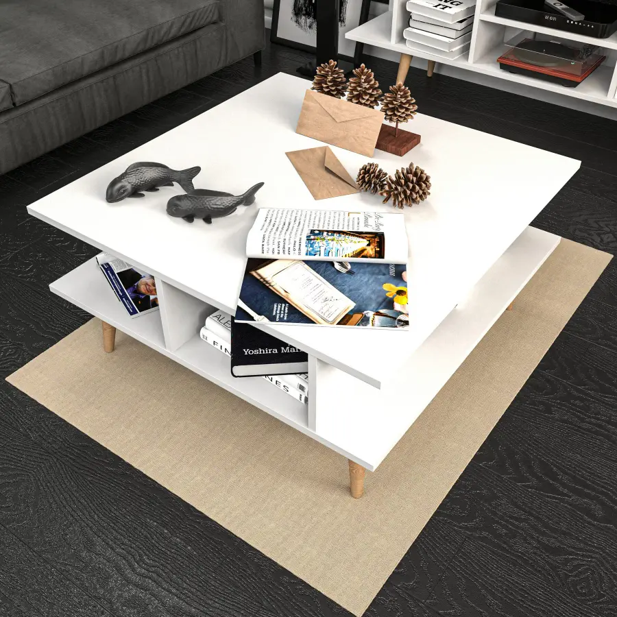 Konferenční stolek AKYA – Coffee Table / Bílá ASIRGROUP (foto 20)