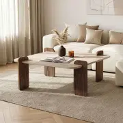 Konferenční stolek MARAIS – Travertine / Ořech ASIRGROUP