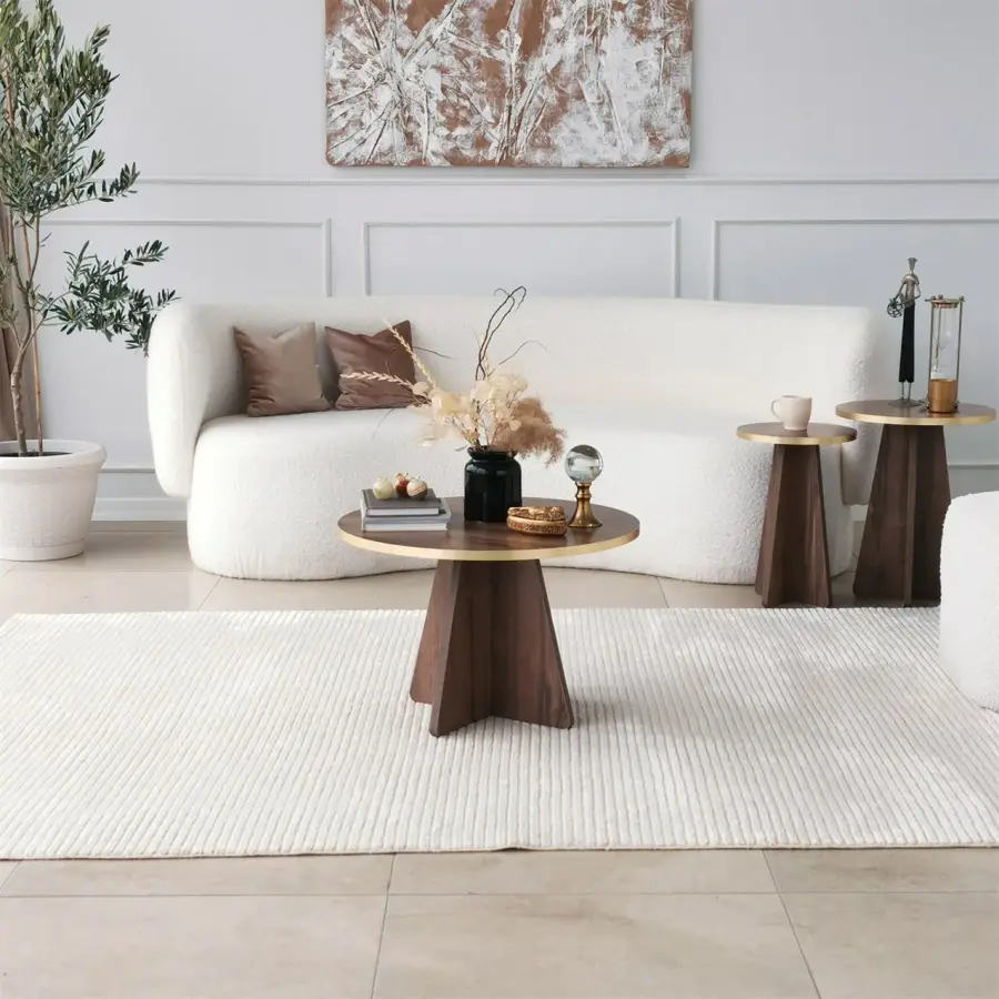 Konferenční stolek MUSHROOM Walnut v2 ASIRGROUP