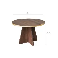Konferenční stolek MUSHROOM Walnut v2 ASIRGROUP (foto 7)