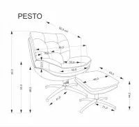 Křeslo PESTO Halmar (foto 16)