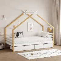 Montessori postel, 90x200, bílá/hnědá, TARA Kondela (foto 6)