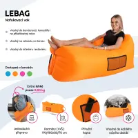 Nafukovací sedací vak/lazy bag LEBAG Kondela (foto 2)