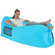 Nafukovací sedací vak/lazy bag LEBAG – Modrá Kondela
