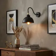 Nástěnná lampa SAGLAM – Černá / 3742 / LW ASIRGROUP