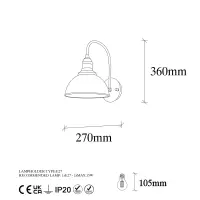 Nástěnná lampa VARZAN ASIRGROUP (foto 6)