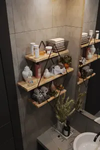 Nástěnná police PRIZMA Raf Buyuk Boy Salon Tipi 2 ASIRGROUP