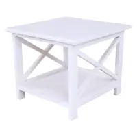 Noční stolek, dřevo / proutí/látka, bílá, Rafaello Kondela (foto 4)