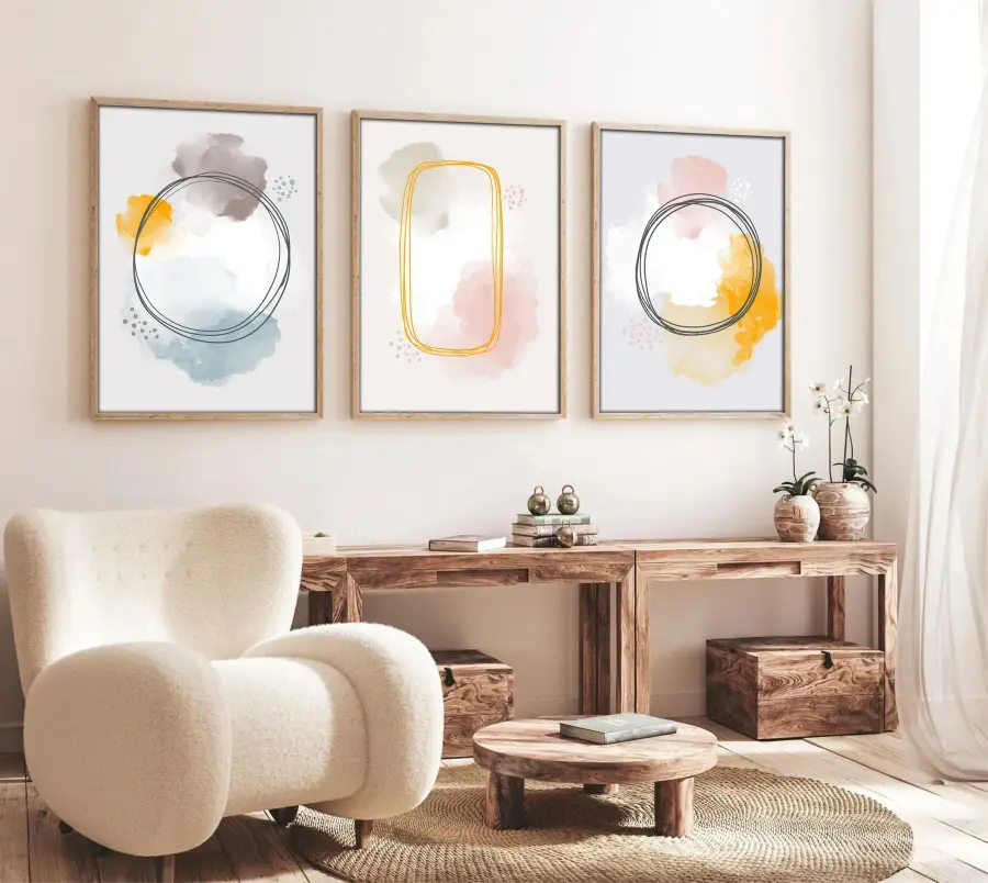 Obraz HUHU125 (set 3 ks) 70x50 cm ASIRGROUP