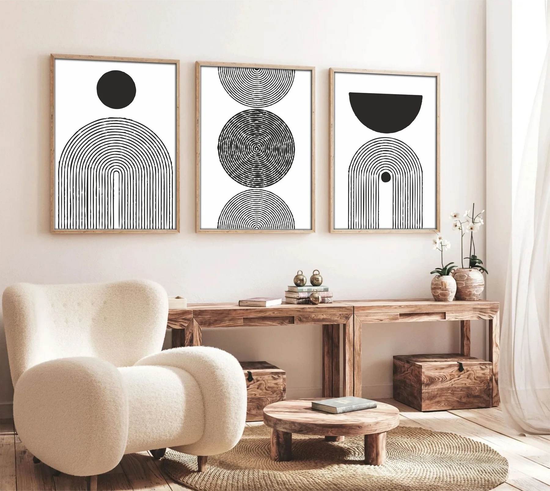 Obraz HUHU163 (set 3 ks) 50x70 cm ASIRGROUP