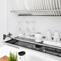 Odkapávač na nádobí do horní skříňky, nerezavějící ocel, KAPIO TYP 1 Kondela (foto 5)