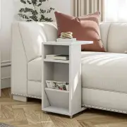 Odkládací stolek FILINTA – Bílá ASIRGROUP