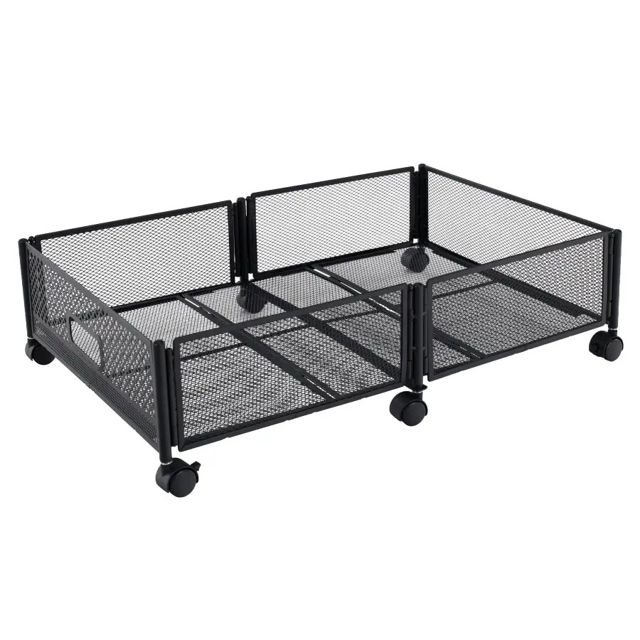 Organizér pod postel s kolečky, černá, TOMKO TYP 1 Kondela