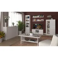 Otevřený regál 1D1S, bílá, ERODIN Kondela (foto 5)
