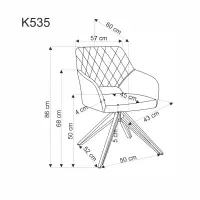 Otočné křeslo K535 Halmar (foto 27)