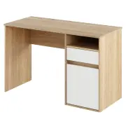 PC stůl BILI NEW – Dub sonoma/bílá Kondela