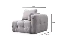 Pohovka dvoumístná AMARIS 2 Seater ASIRGROUP (foto 15)