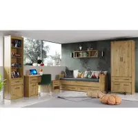 Postel 2S, 90x200, dub artisan, AIRON Kondela (foto 5)
