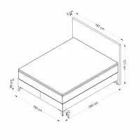 Postel ABELLA 90x190 cm ASIRGROUP (foto 14)