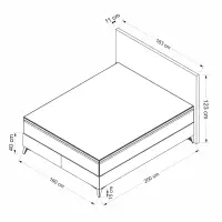 Postel BADE 90x190 cm ASIRGROUP (foto 23)