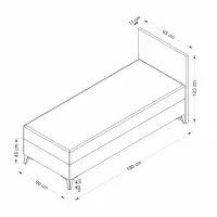 Postel BADE 90x190 cm ASIRGROUP (foto 4)