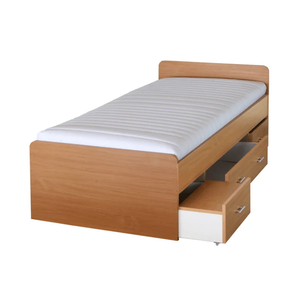 Postel, buk, 90x200, DUET Kondela
