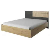 Postel, dub artisan/černá borovice norská, BAFRA Kondela